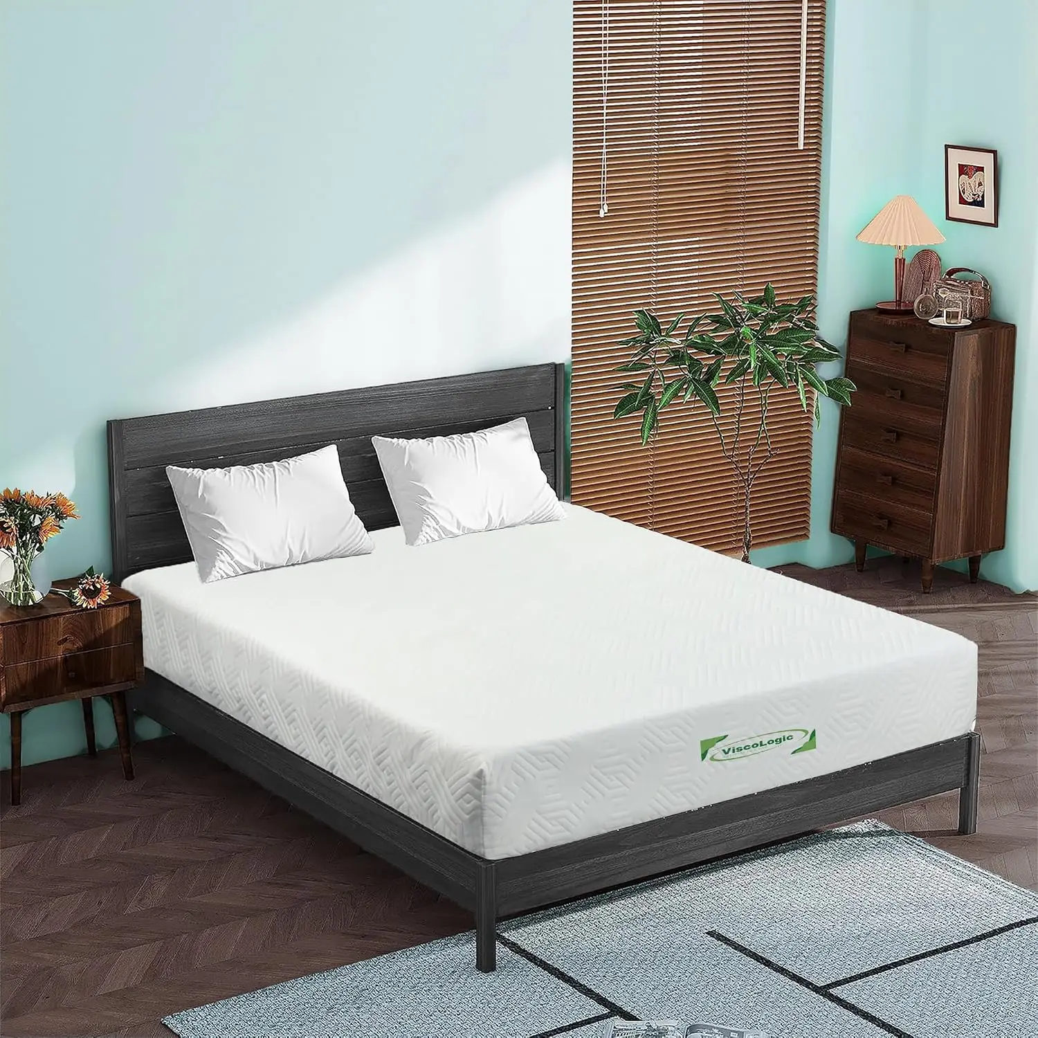 7 Inch Twin Mattress, Gel Infused Reversible Foam Pressure Relief Comfort Perfect for Bunk Bed, CertiPUR-US®, Customized