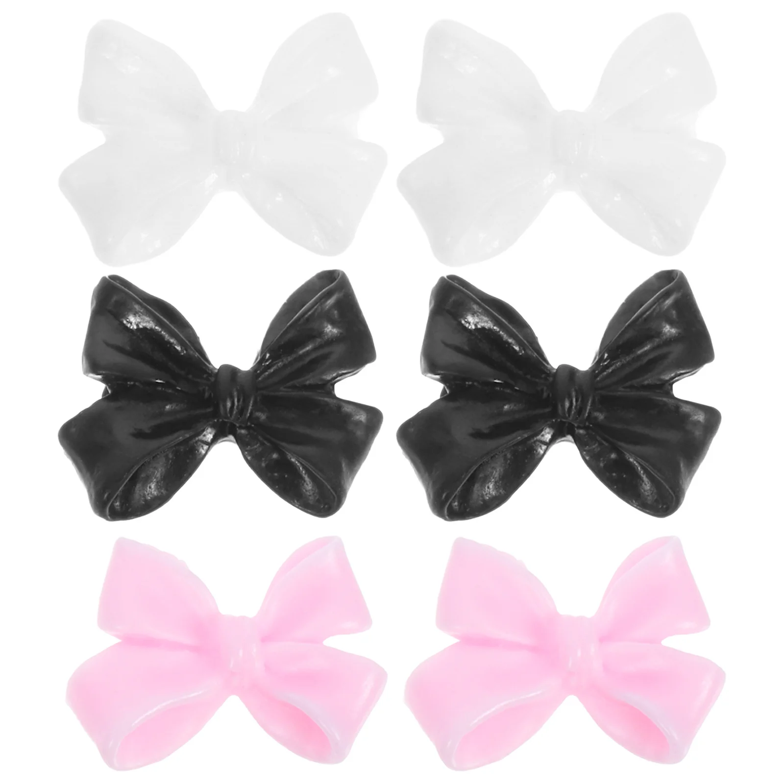 30Pcs Bow Nail Charms Cute Decorative Nail Art Charms Lightweight Manicure Fingernail Decorations Elegant Design
