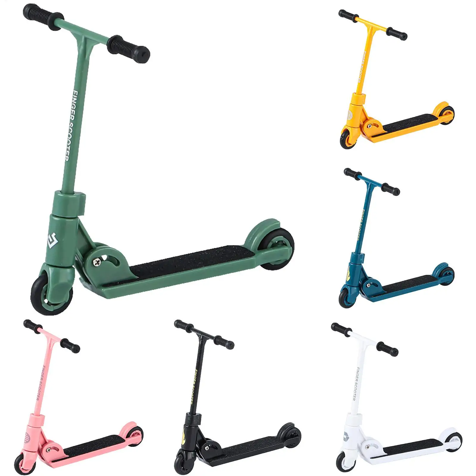 Foldable Fingertip Kick Scooter Push Scooter Board Finger Tabletop Fun for Boys Girls Children Teens Youth