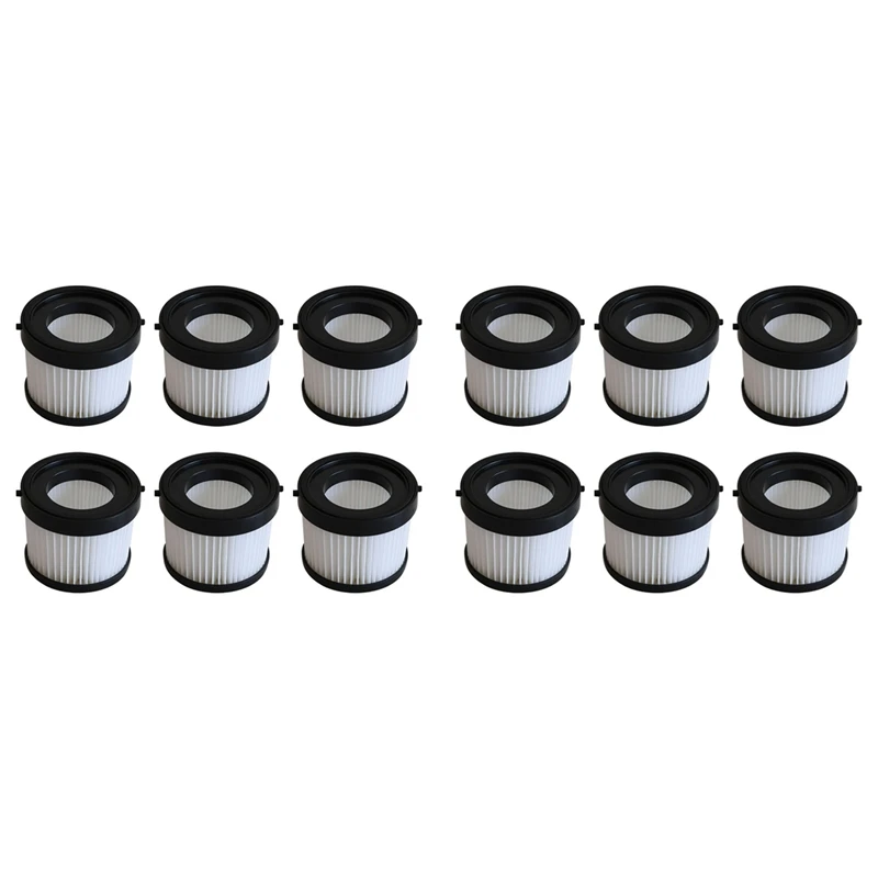12 قطعة مرشحات HEPA لديوالت DCV501LN/DCV501HB قطع غيار المكنسة الكهربائية قابل للغسل تصفية التنظيف المنزلي