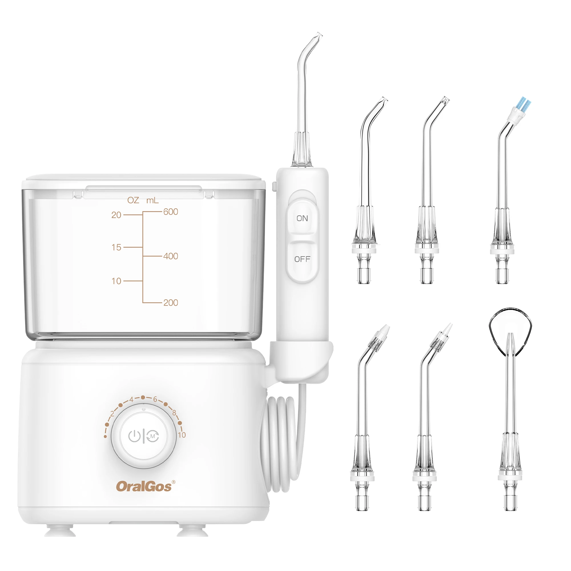 Customized Clinic Waterproof 360 Degree Rated Nozzle Countertop Oral Water Irrigator for Adult Portable Oral Care Clean