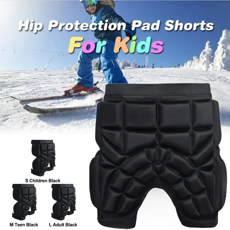 Unisex Skateboard Shorts Thickened Hip Protector EVA Hip Protective Pads Anti-Fall Butt Protection Pad for Skating Ski Snowboard