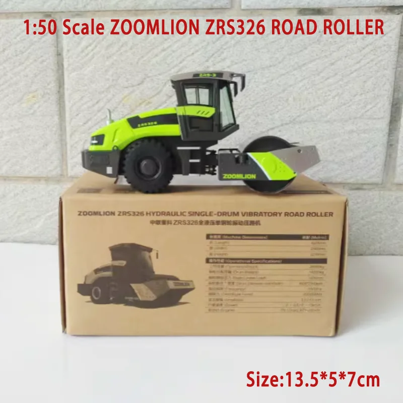 

Diecast 1:50 Scale ZOOMLION ZRS326 ROAD ROLLER Alloy Engineering Vehicle Model Collection Souvenir Gift Display