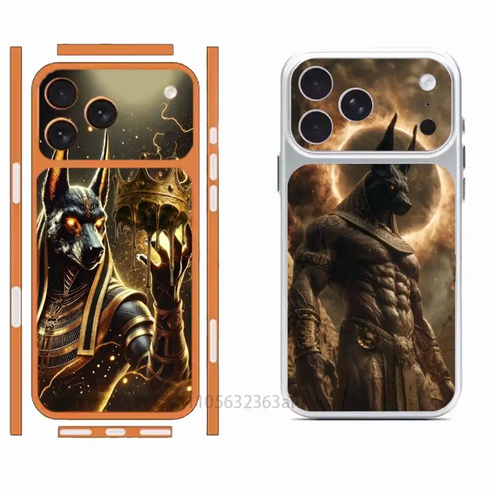 

Anubis Egyptian God Protective Sticker for iPhone 17 Pro 17 ProMax Full Body Back Cover Decal Skin