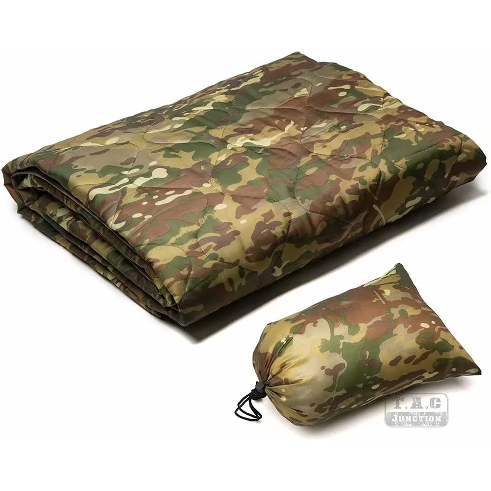 Couverture thermique en bois de Style militaire, pour toutes les conditions météorologiques, résistante à l'eau, Portable, pour Camping en plein air, randonnée, survie