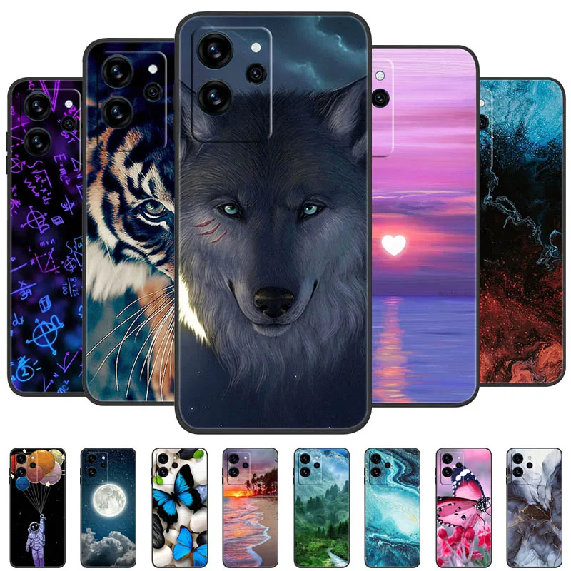 For Oukitel C32 Case Shockproof Soft Silicone TPU Phone Case For Oukitel C32 Back Cover For Oukitel C32 Black Full Bumper Fundas