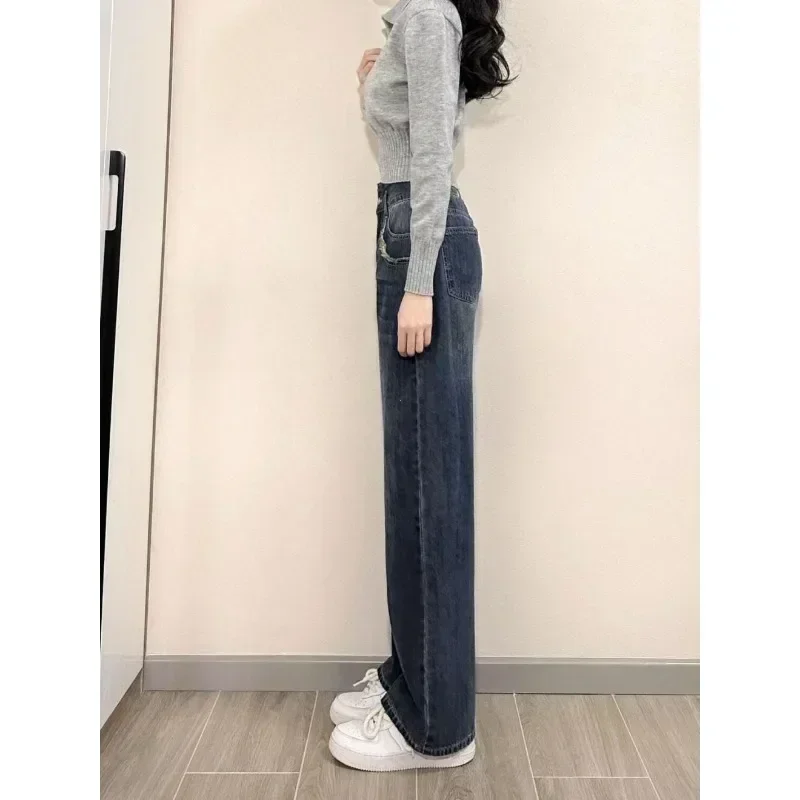 2024 Chic Turndown Collar Sweaters Female Gray Slim Fit Long Sleeve Cropped Sweater for Woman Streetwear Knit Pullovers