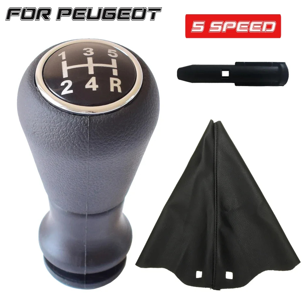 Gear Shift Knob Boot Case For Citroen C1 C3 C4 / For Peugeot 106 107 205 206 207 306 307 308 309 405 406 407 508 605 607 806 807