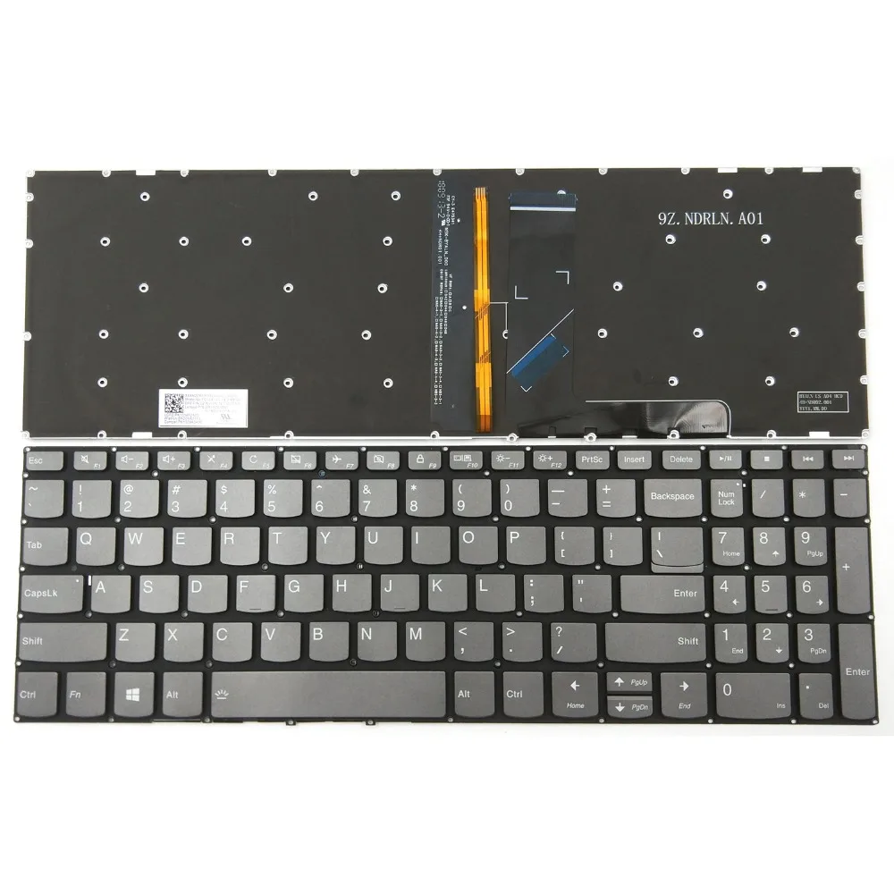 

New Laptop Keyboard for Lenovo Ideapad 330S-15ARR 330S-15AST 330S-15IKB 720S-15IKB V330-15IKB V330-15ISK US Backlit