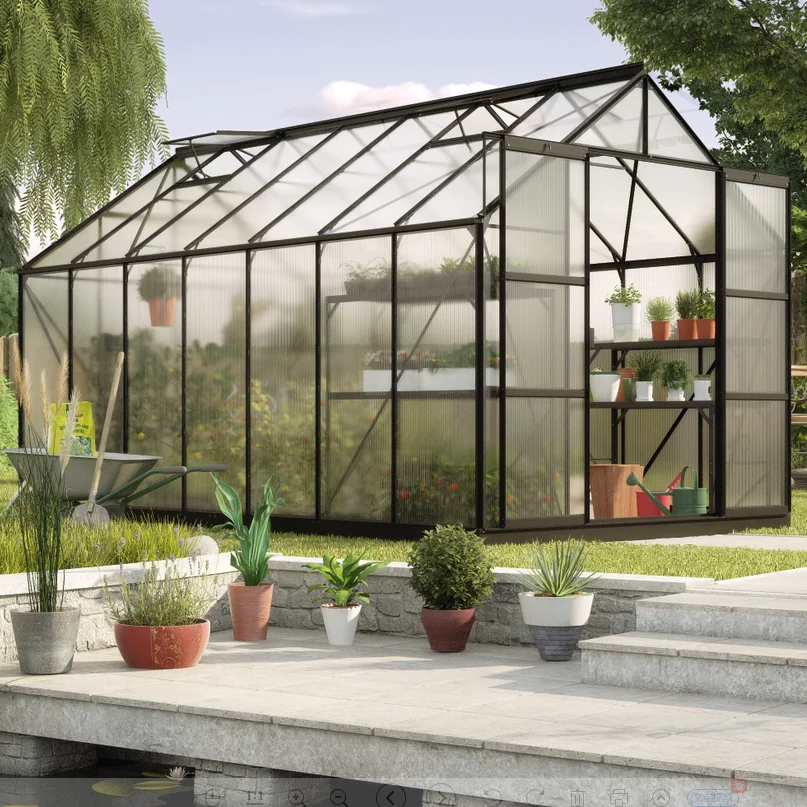 Garden Greenhouse Walk-in Green Hot Plant House Shed To Store Greenhouses Covering Fruits Vegetables Plants And Flowers