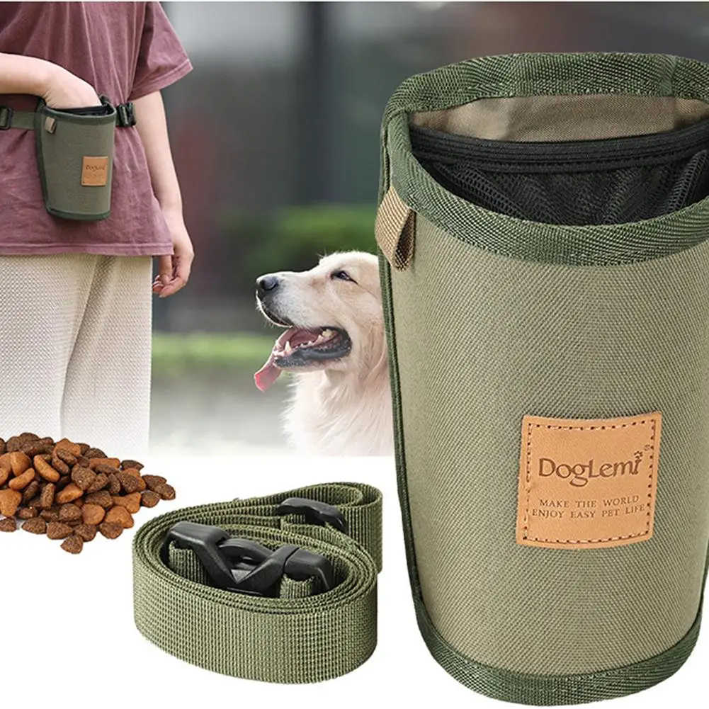 Pet Dog Treat Bag Lightweight Waterproof Portable Outdoor Multi-function Pet Feed Snack Reward Pocket For Training