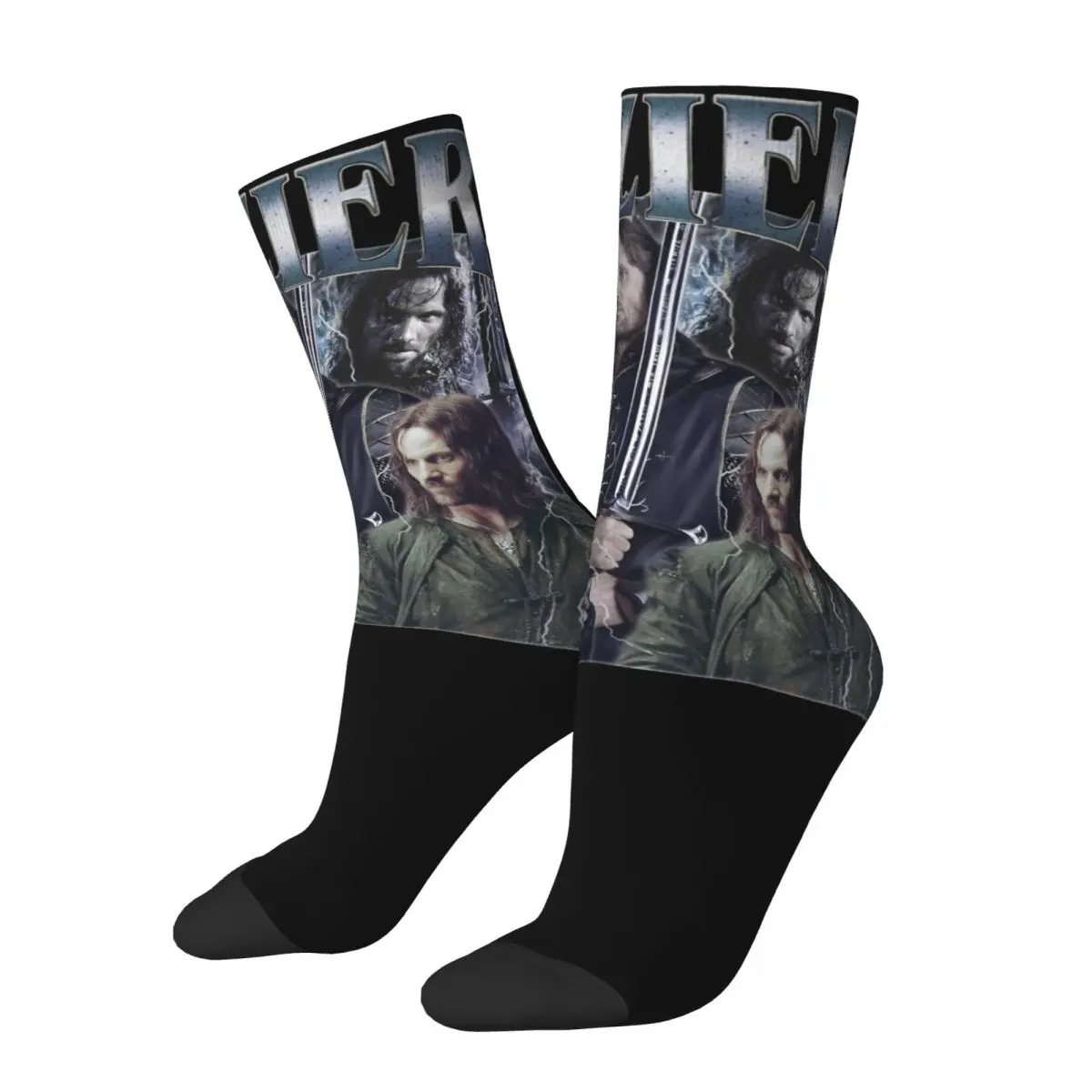 

Retro Hozier Bootleg Product Crew Socks Non-slip Rock Band Style Sport Crew Socks Warm for Mens Best Gifts