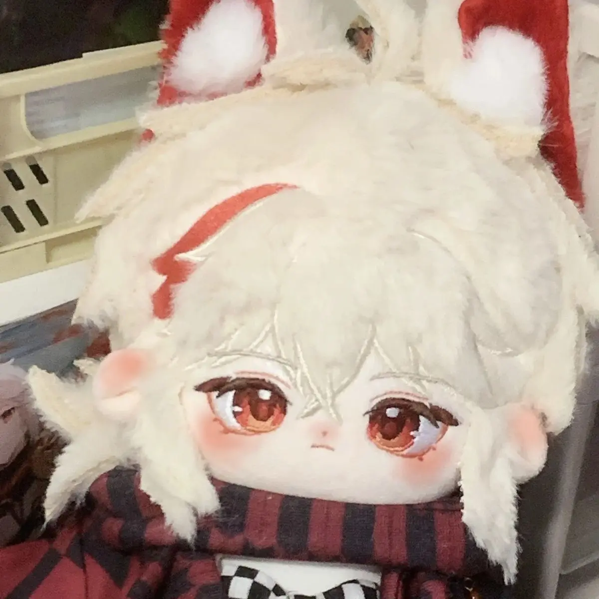 20cm Game Surrounding Cute Stuffed Doll COS Genshin Impact Kaedehara Kazuha Cotton Doll Dress-up Plush Body Kids DIY Gift Toys