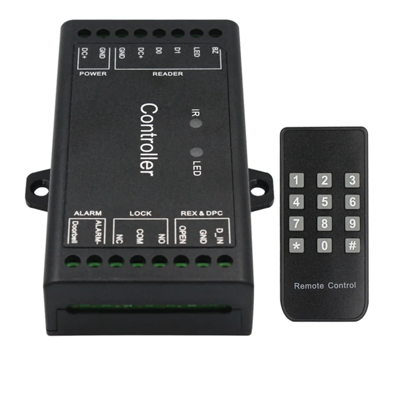 ABLQ Wiegand Controller Single Door Remote Control Access Control Board Panel 12V Wiegand 26-44 Bits Input 1000 User