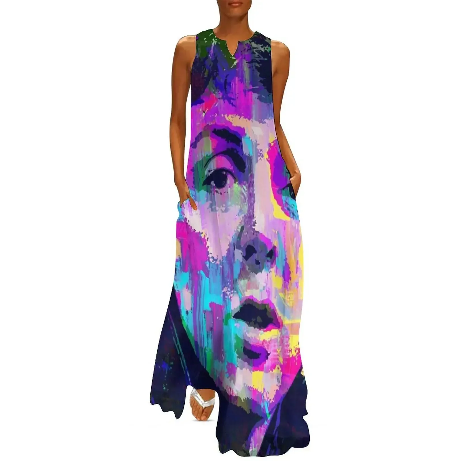 

McCartney Pop Art Long Dress Dresses for wedding party elegant women's sets dress summer dress for woman