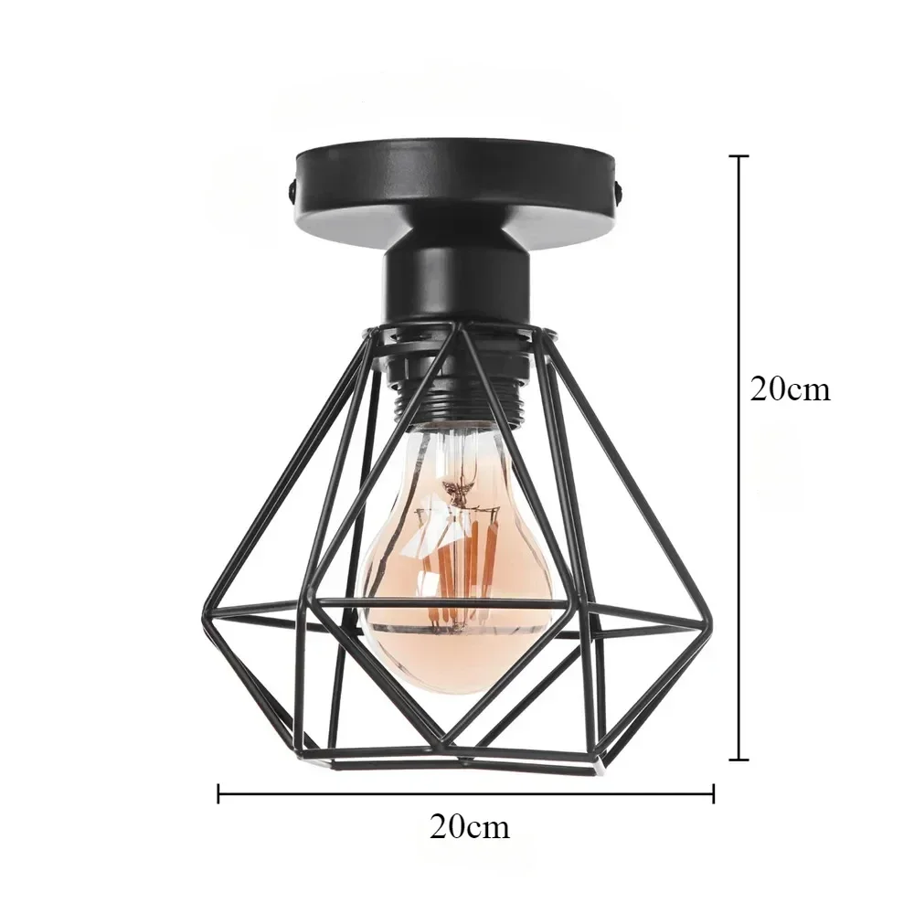 Nordic Iron Single Head Chandelier Simple Pendant Light Personality Living Bar Table Bedroom Dining Decoration Light Fixture