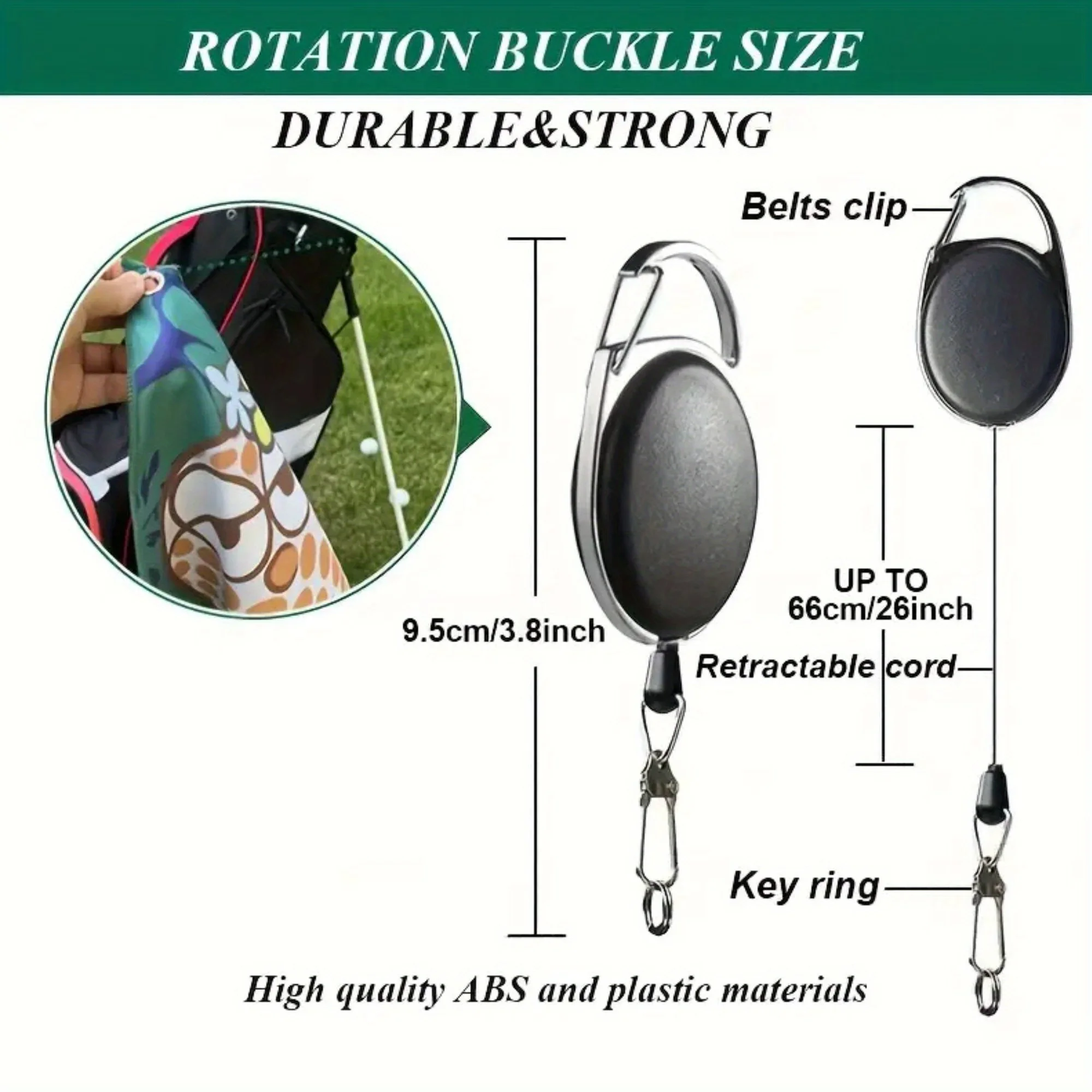 منشفة جولف جديدة عالية الجودة، طباعة على الوجهين، خطاف قابل للسحب، سريع الجفاف، قابل للغسل في الغسالة، مناسبة لحقيبة الجولف #4