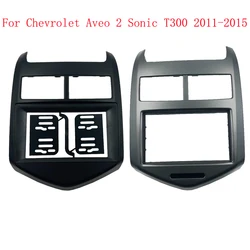 HAOCHEN 2 DIN 7 INCH Car Fascias Stereo Radio Panel Audio Navi Frame Dash Kit For Chevrolet Aveo Sonic 2011 2012 2013 2014 2015