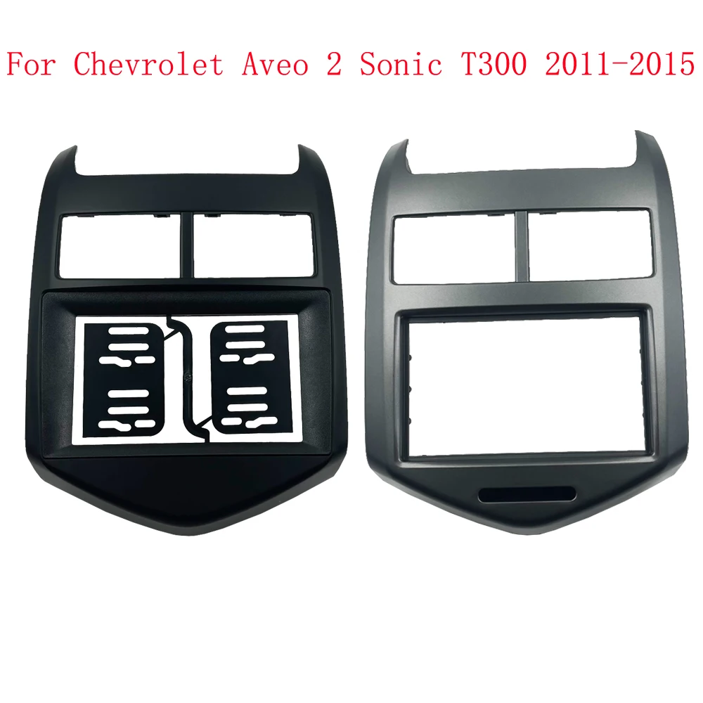 HAOCHEN 2 DIN 7 INCH Car Fascias Stereo Radio Panel Audio Navi Frame Dash Kit For Chevrolet Aveo Sonic 2011 2012 2013 2014 2015