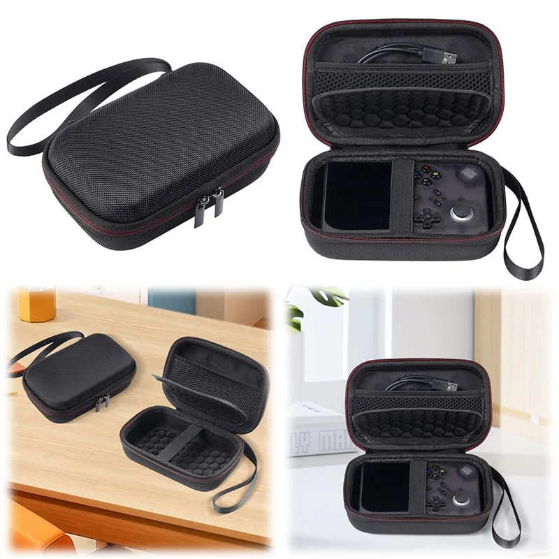 

B47C Carrying Case For RG Cube RG40XX V Handheld Game Console Portable Shockproof Organizer Bag With Mesh Pocket