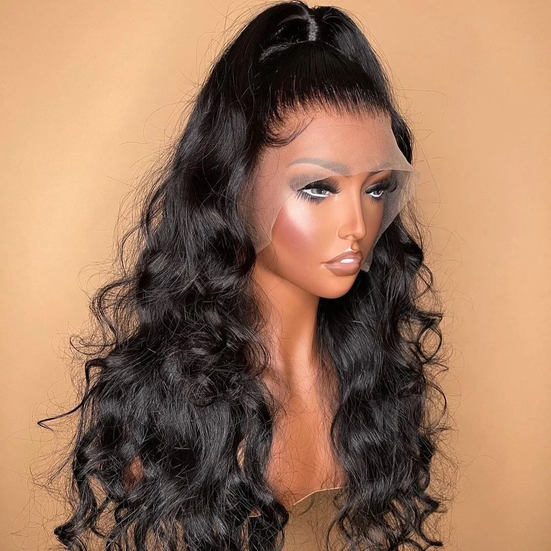 360 Hd Full Lace Frontal Human Hair Pre Plucked Wigs For Black Women  Brazilian Transparent 13x4 13x6 Body Wave Lace Front Wig