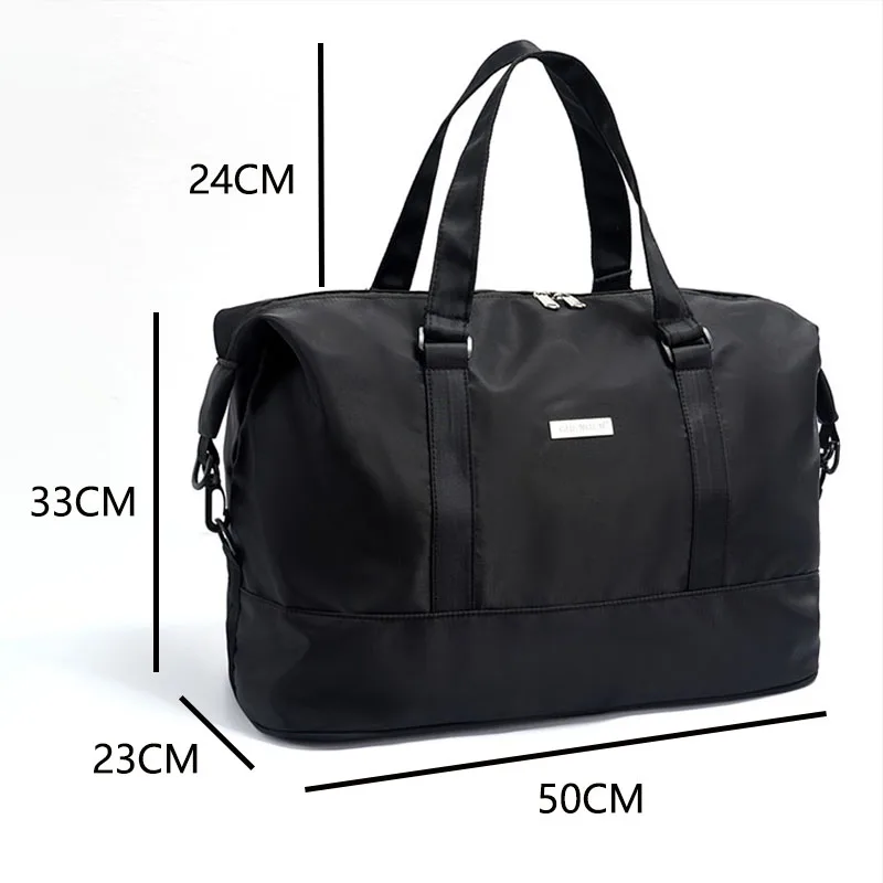 Large Capacity Travel Tote Bag Portable Handbag Waterproof Fitness Yoga Sports Shoulder Crossbody Travel Bag Short Business Trip