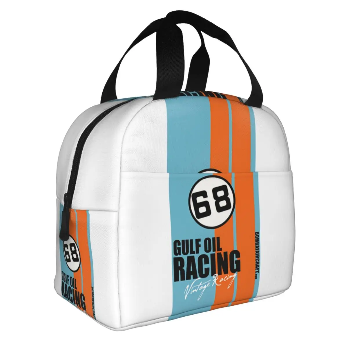 68 Racing Car Lunch Bag Women Warm Cooler Insulated Lunch Box for School