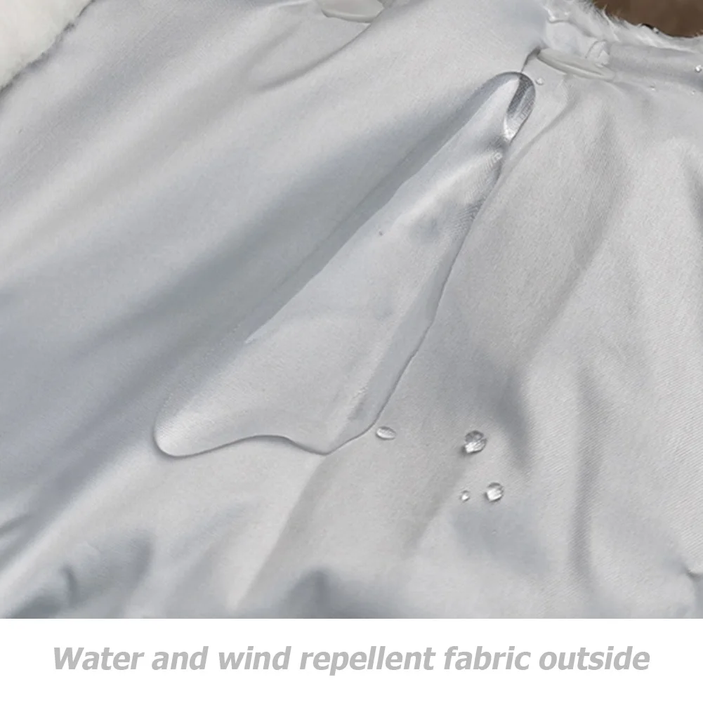 Sarung Tangan Kereta Dorong Bayi Musim Dingin, Tahan Air, Berbahan Fleece, Anti Angin, Sarung Tangan Penggenggam Kereta Bayi, Perlengkapan Musim Dingin