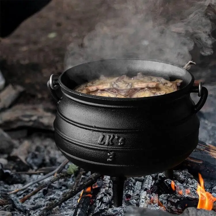 Hot Sale 1/2# size Cast Iron Potjie 1.2L Witch Magic Cauldron Three Legged South Africa Potjie Pot Cookware
