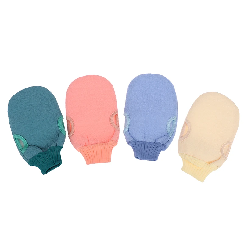 1pcs Massage Shower Spa Exfoliator Two-sided Bath Glove Body Cleaning Scrub Mitt Rub Dead Skin Removal Magic Peeling Glove