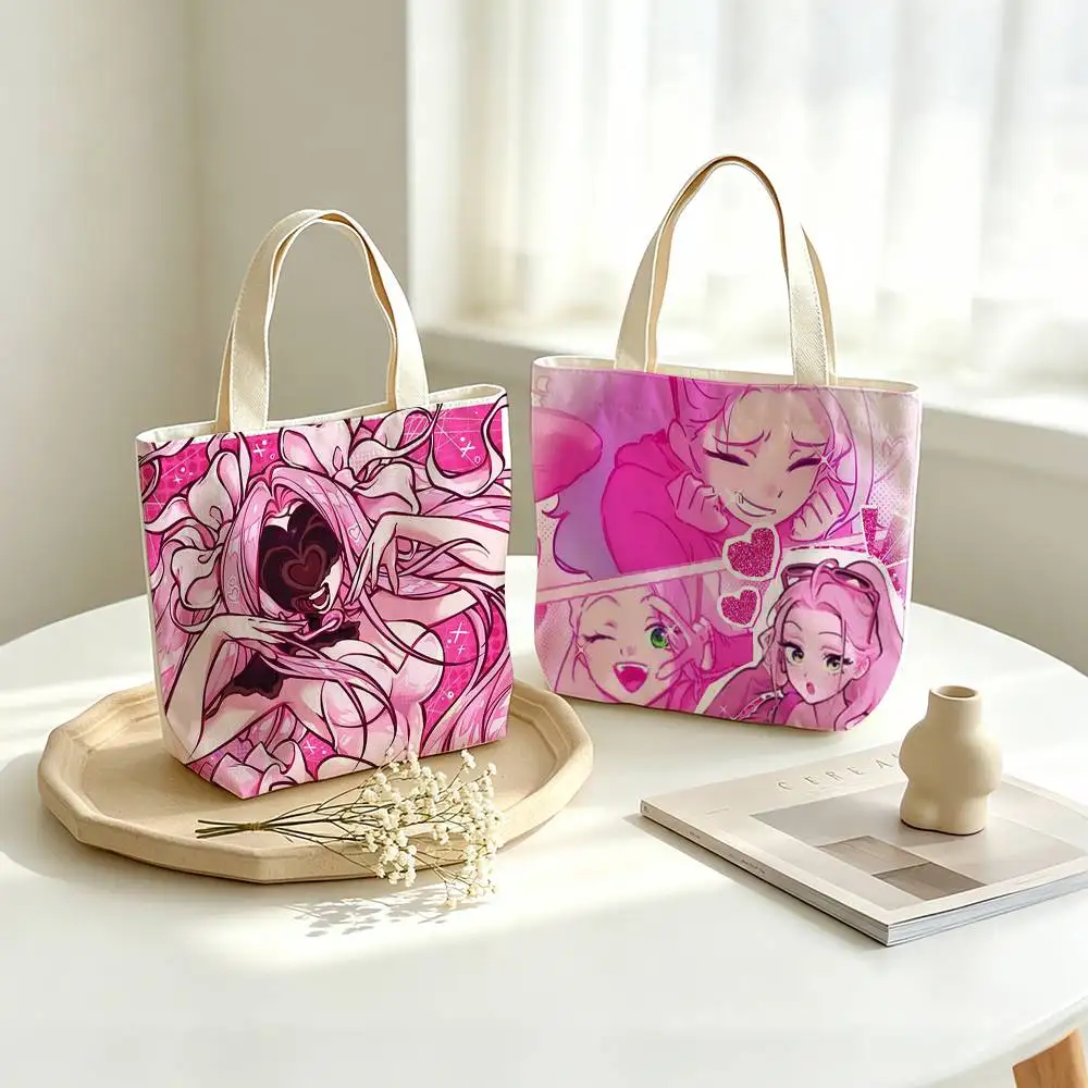 Alien Stage Character M-Mizi  Printed Canvas Tote Bag Shoulder Bag Commuter Mommy Shopping Bag