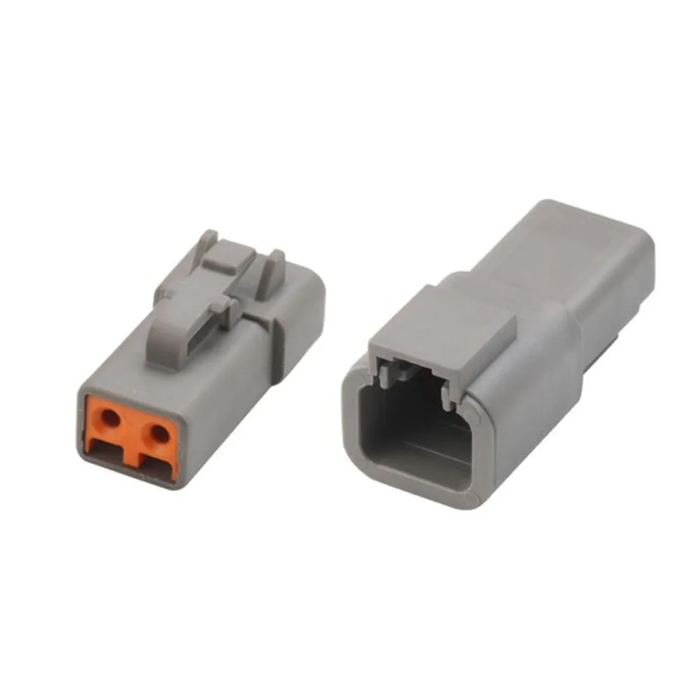 

100SET DTP06-2S DTP04-2P car wire female male connector Harnes cable 2 pin automotive waterproof plug Include terminals seal