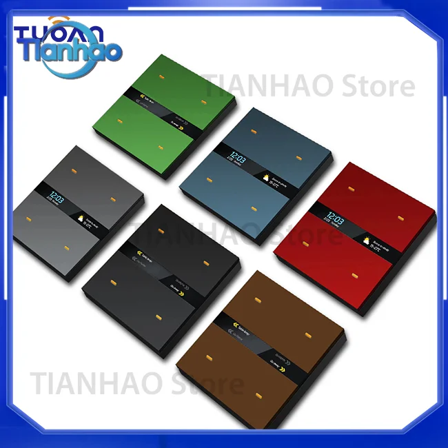 Tuya GS-M8Pro 4-Set Smart Switch and Scene Panel 2-in-1 for Zigbee Wireless Connection
