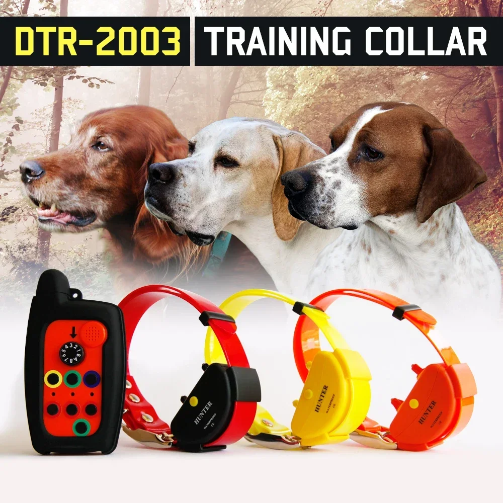 

WATERPROOF DOG SHOCK TRAINER FOR 3 HUNTING DOGS RANGE 2 KM