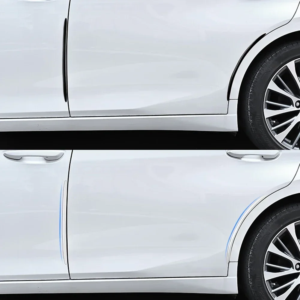 4 Stück 40cm Transparente Selbstklebende Antikollisionsstreifen Autotür-Rückspiegel-Stoßstangenschutz Universelles Auto-Außenzubehör – Detail 10