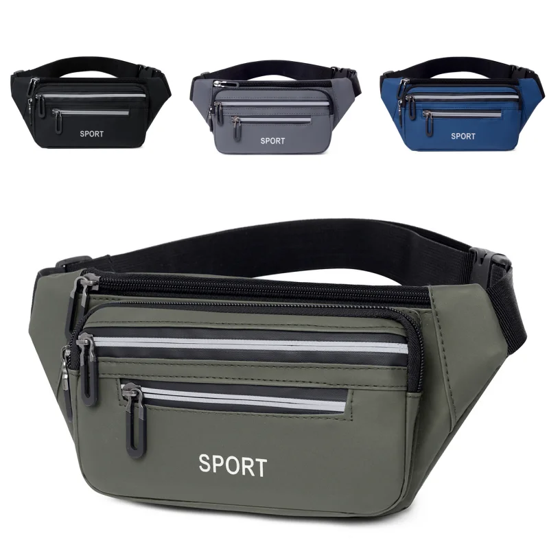 

New Fashionable Men's Waist Bag, Casual Outdoor Sports Chest Bag, Multi-functional Large-capacity Single-shoulder Crossbody Bag