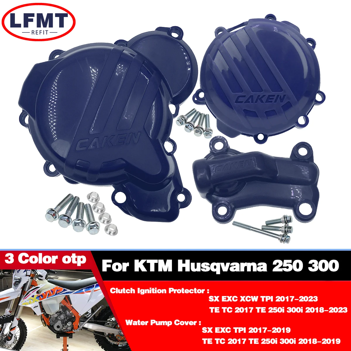 

Motorcycle Clutch Protector Ignition Guard Water Pump Cover For KTM EXC XCW 250 300 TPI SX250 For Husqvarna TE TC 2017 2018-2021