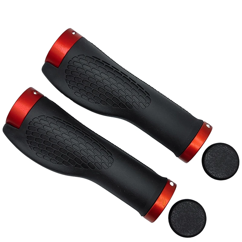 PE Gummi MTB Fahrrad Griffe Lenker Abdeckung Gummi Weiche Anti-Skid Fahrrad Grip Legierung Lock Bar BMX Griff Manschetten radfahren Zubehör