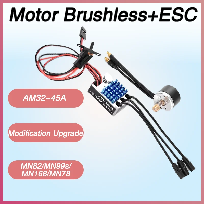 

Двигатель внешнего ротора AM32-45A — модификация и модернизация для гусеничного автомобиля с дистанционным управлением Mangniu MN82/MN99s/MN168/MN78