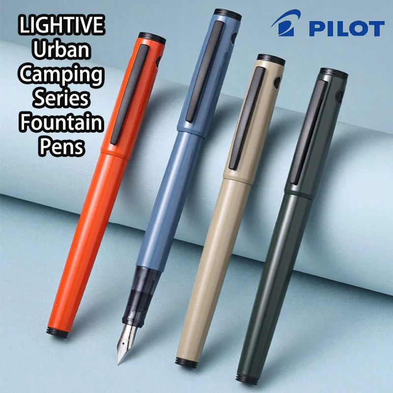 

PILOT Lightive Urban Camping Fountain Pen F/M Nib 142mm Portable Practice Calligraphy Pen with Airtight Cap Japanese Stationery
