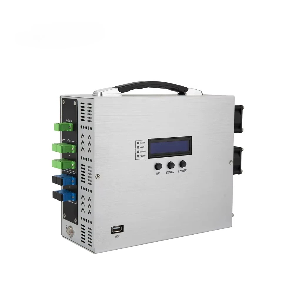 FTTH CATV Fiber Optical Amplifier 1550nm 16db-23dbm WDM 4 Port 8 Puertos MINI EDFA