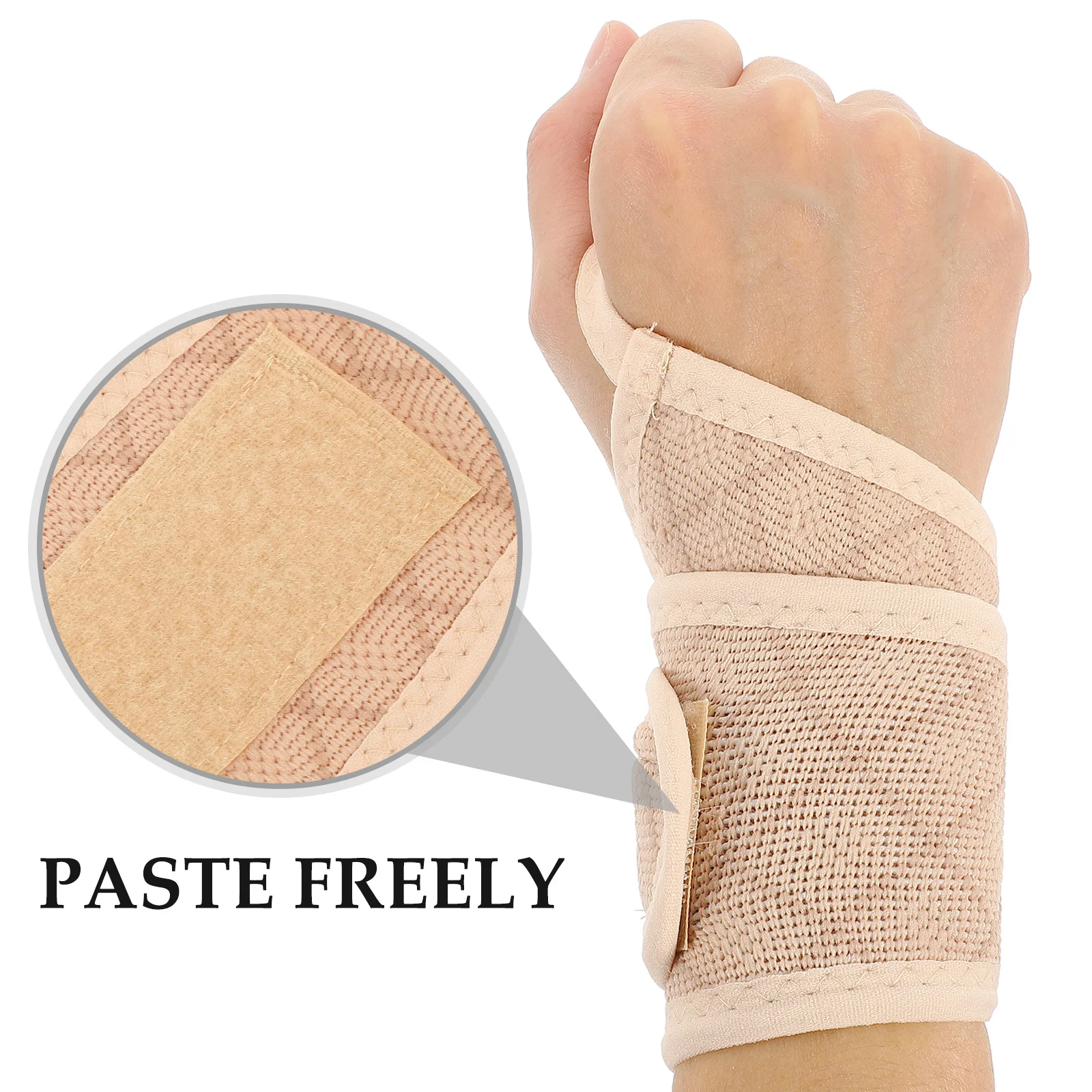 

2Pcs Wrist Support Brace High-Grade Elastic Fiber Lightweight Foldable Design for Weightlifting Fitness Training Gym Accessories