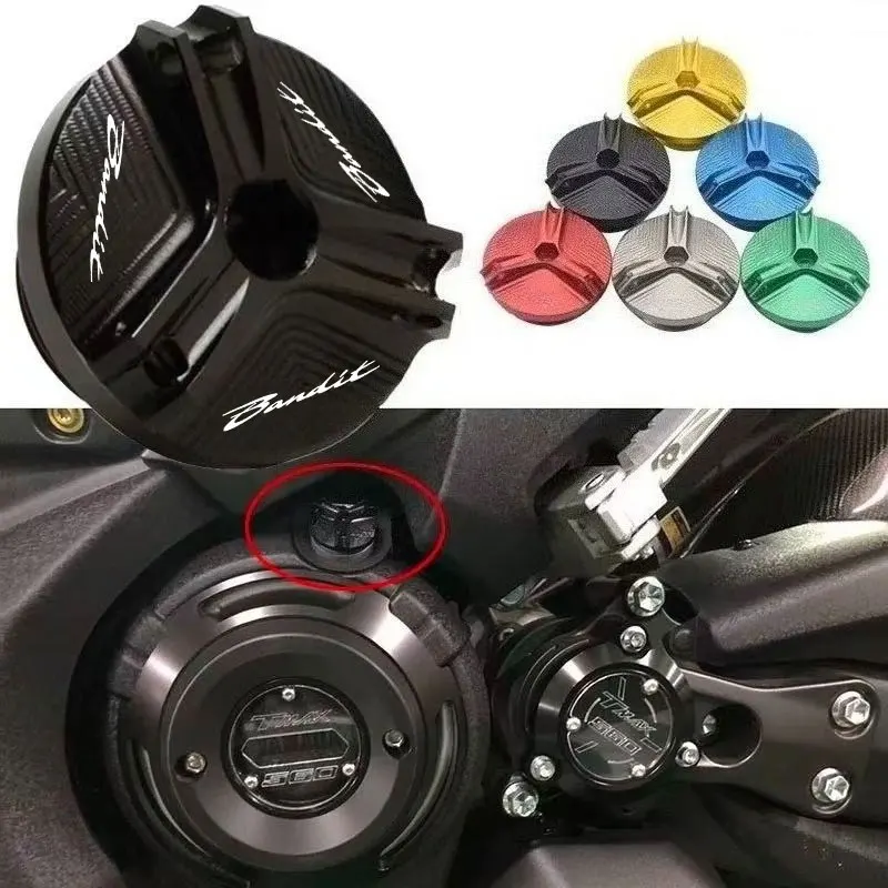 

Аксессуары для мотоциклов, алюминиевая крышка заливной горловины двигателя с ЧПУ, винт для SUZUKI Bandit 650 Bandit 400 600 650 1200 1250 1250S