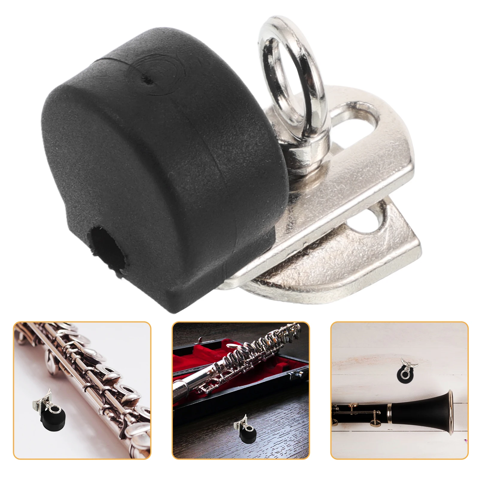 

1 set Adjustable Clarinet Thumb Rest Rubber Cushion Comfortable Strap Attachment Woodwind Instruments Universal for Musical