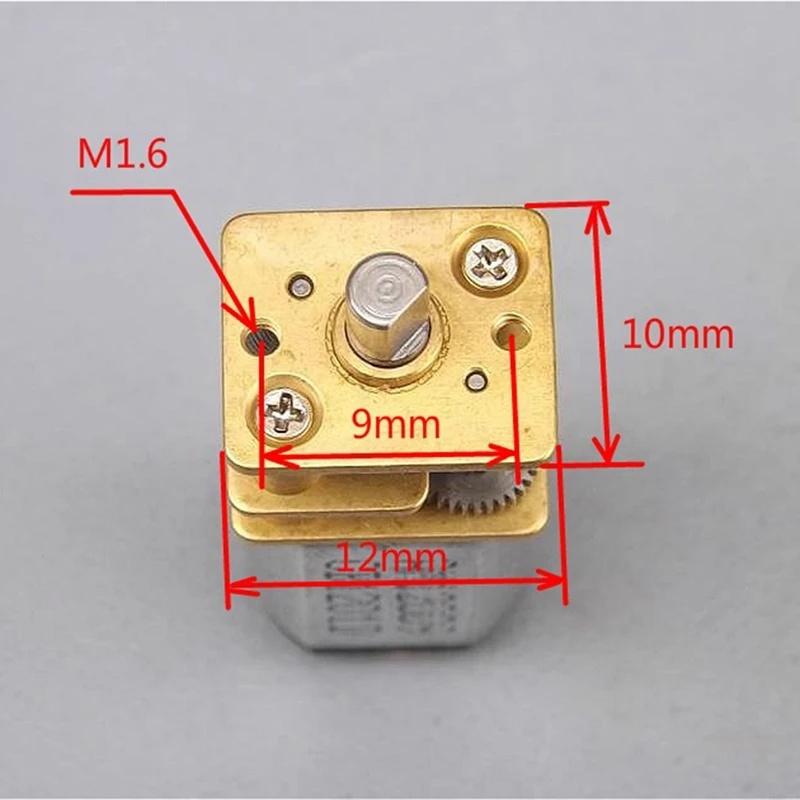 1 Piece N20 Micro-Gear Motor Replace 6V Metal Gearbox Gear Motor Micro-Gear Motor Replacement Accessories