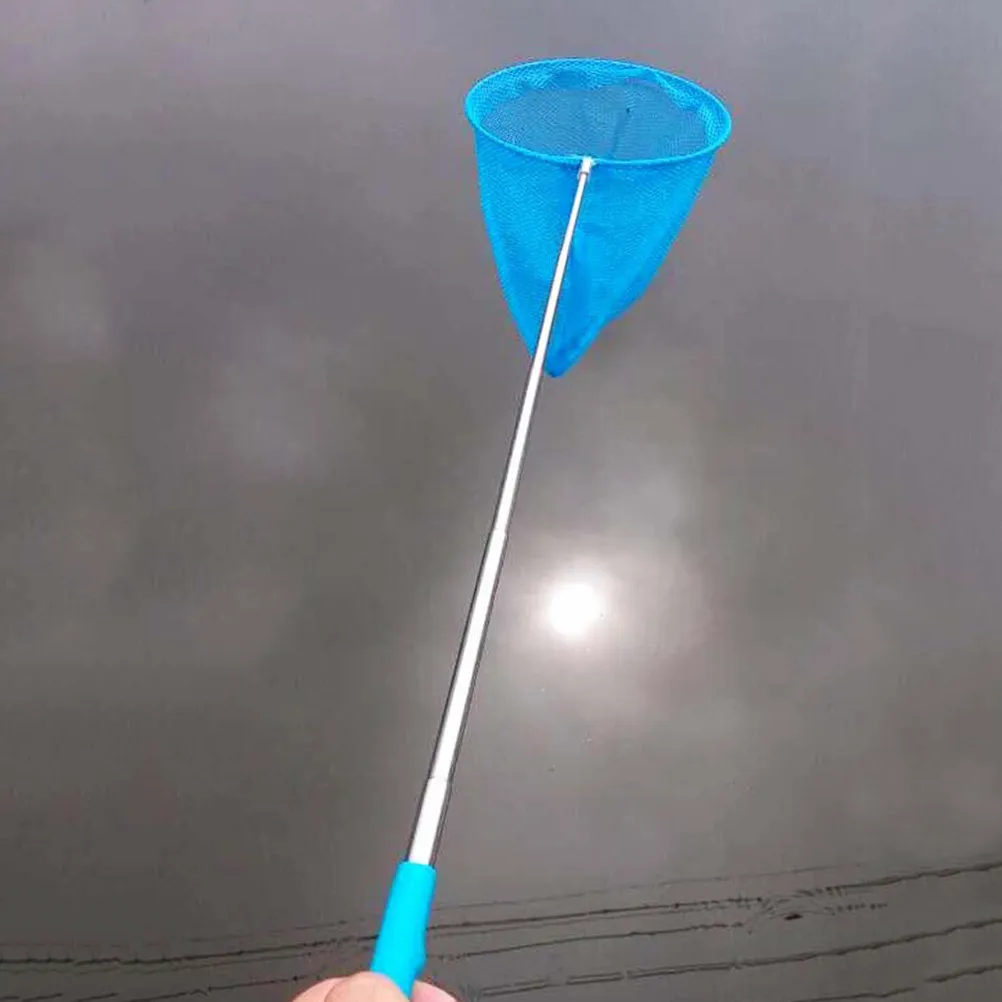 Kids Colorful Stainless Steel Extendable Telescopic Retractable Net for Bugs Insects Small Fish Catching Retractable Net