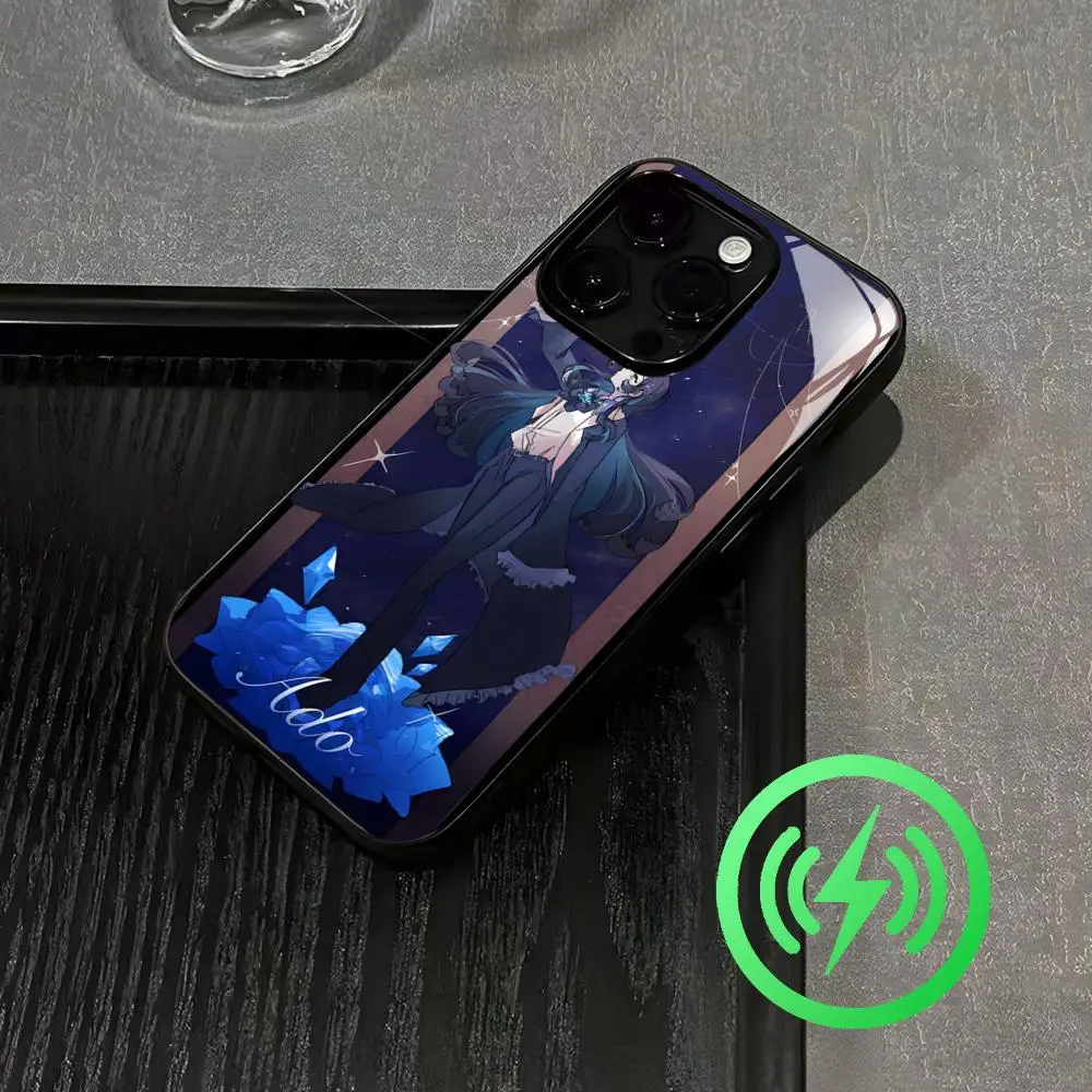 Ado Hot Virtual singer Cool  Phone Case For iPhone17 16 15 14 13 12 11 X XR XS 8 Plus Mini Pro Max Glass Case