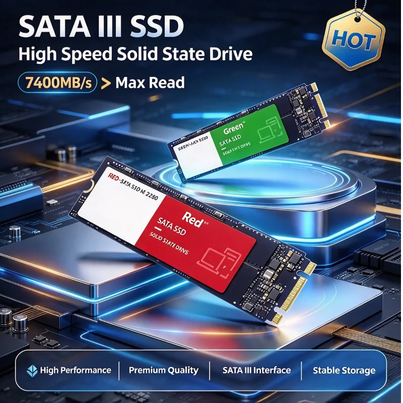 NGFF SATA M2 2280 Original SSD 500GB 1TB 2TB Internal Solid State Hard Drive High Speed Hard Disk for Laptop Notebook Desktop