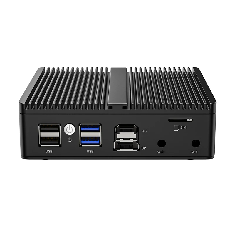 Intel N100 Celeron N5105 جهاز توجيه ناعم بدون مروحة كمبيوتر صغير 4x Intel i226 i225 2.5G LAN HD DP pfSense جهاز جدار الحماية ESXI AES-NI