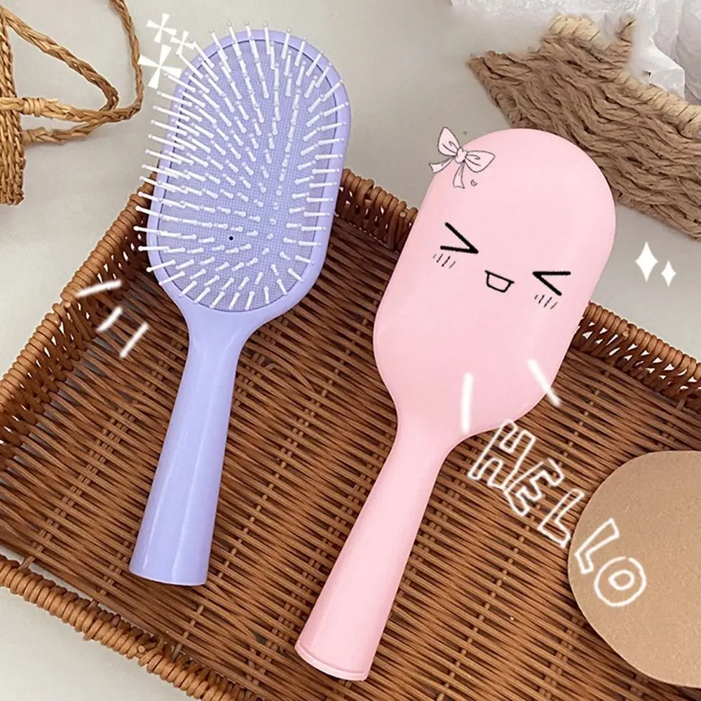 Lightweight Wide Teeth Air Cushion Comb Long-lasting Scalp Massage Large Board Comb Smooth Hair Anti Static Airbag Comb Women